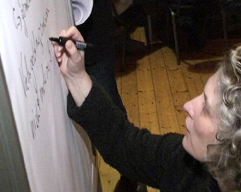 Moderation beim Vereinsstammtisch